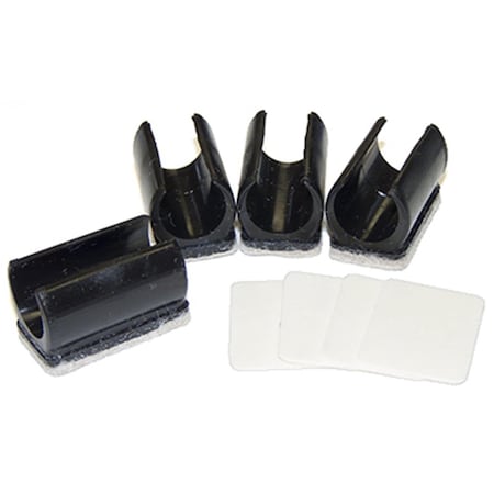 Convenience Concepts 0.75 - 0.87 in. TruGuard Heavy Duty Snap On Felt Glides with Adhesive, Tan, 4PK HI2668243